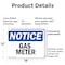 Signmission Gas Meter, 18 in W x Rectangle, Plastic OS-2PACK-NS-P-1218-L-13014 - alternate 5